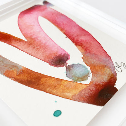 Acrylic Block Warm Heart Painting