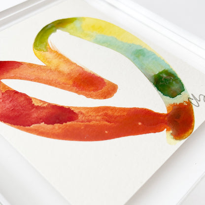 Acrylic Block Bold Heart Painting