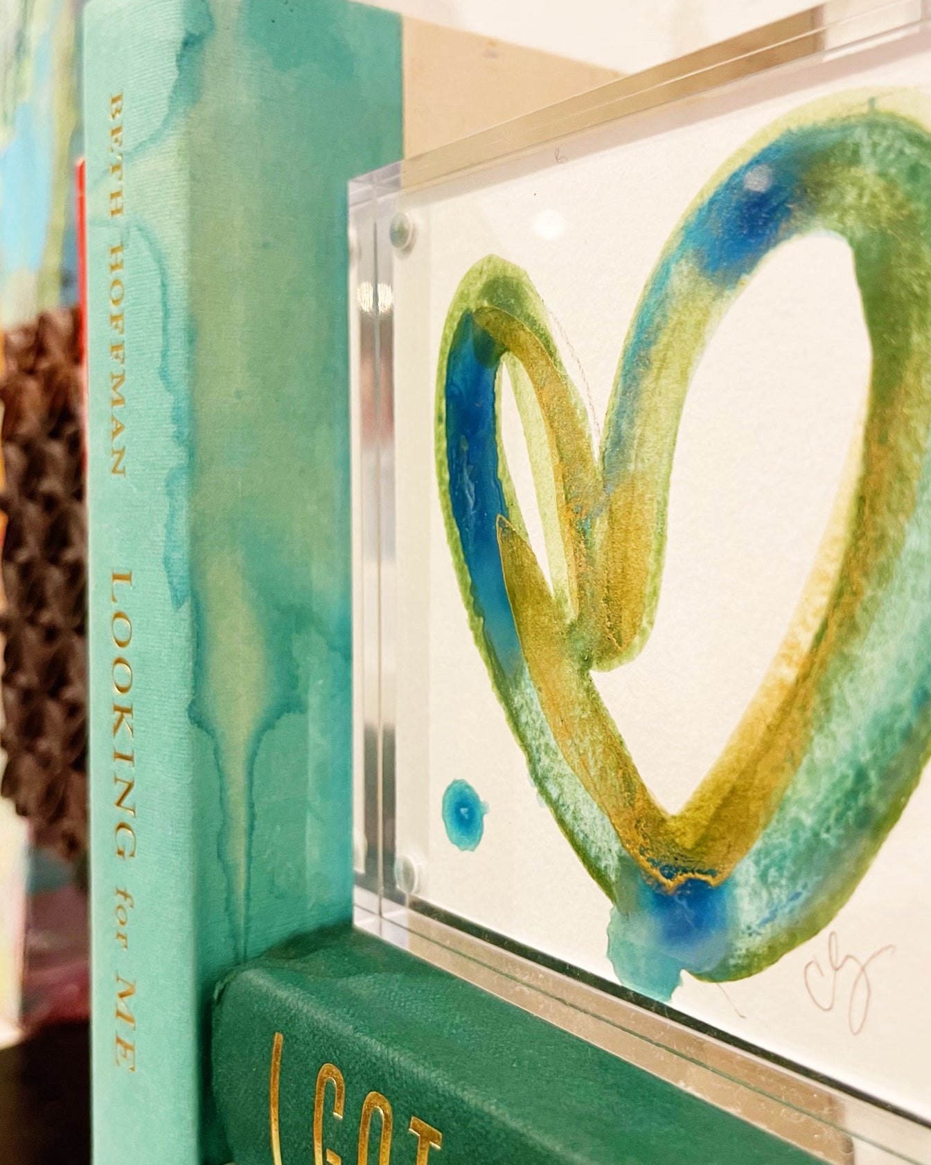 Acrylic Block Cold Cold Heart Painting
