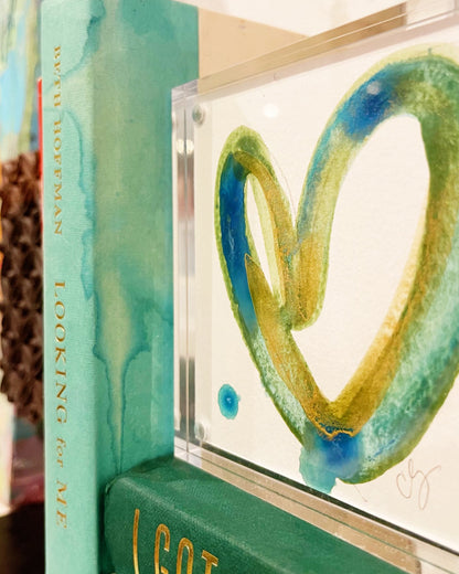 Acrylic Block Cold Cold Heart Painting