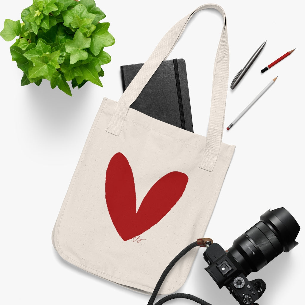 Have A Heart Organic Canvas Tote Bag