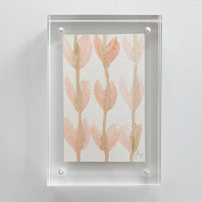 Acrylic Block Hearts Painting